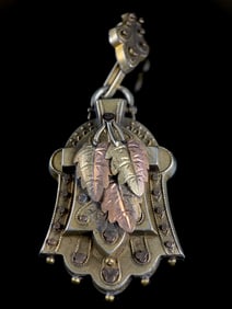 An Ornate Late 19th / Early 20th Century Multi-Metal Locket Pendant