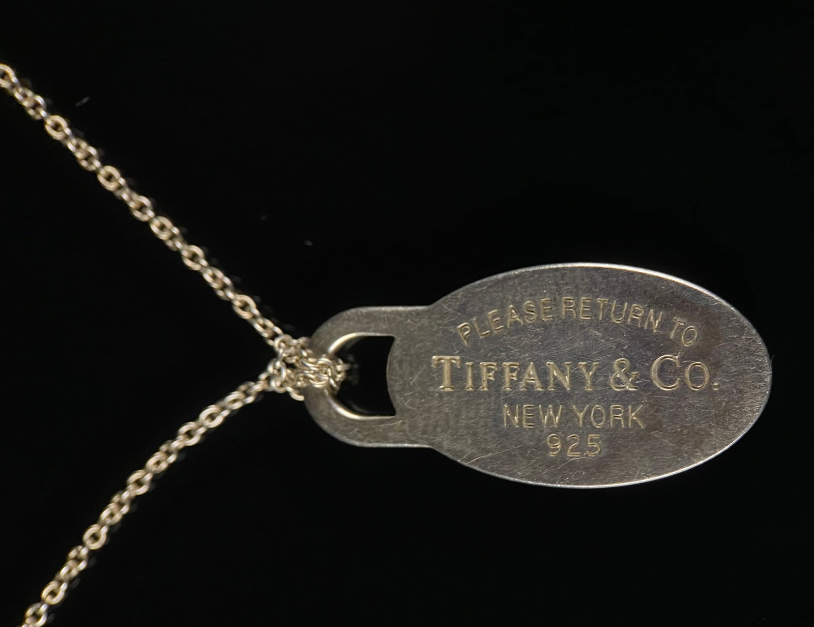 Tiffany & Co. Sterling Silver Return to Tiffany Oval Tag Necklace (1 of 4)