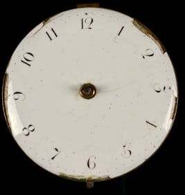 An Antique Verge Fusee Pocket Watch Movement and Dial