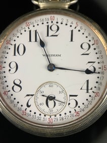 Waltham 16s Open-Face Pocket Watch with Montgomery Dial