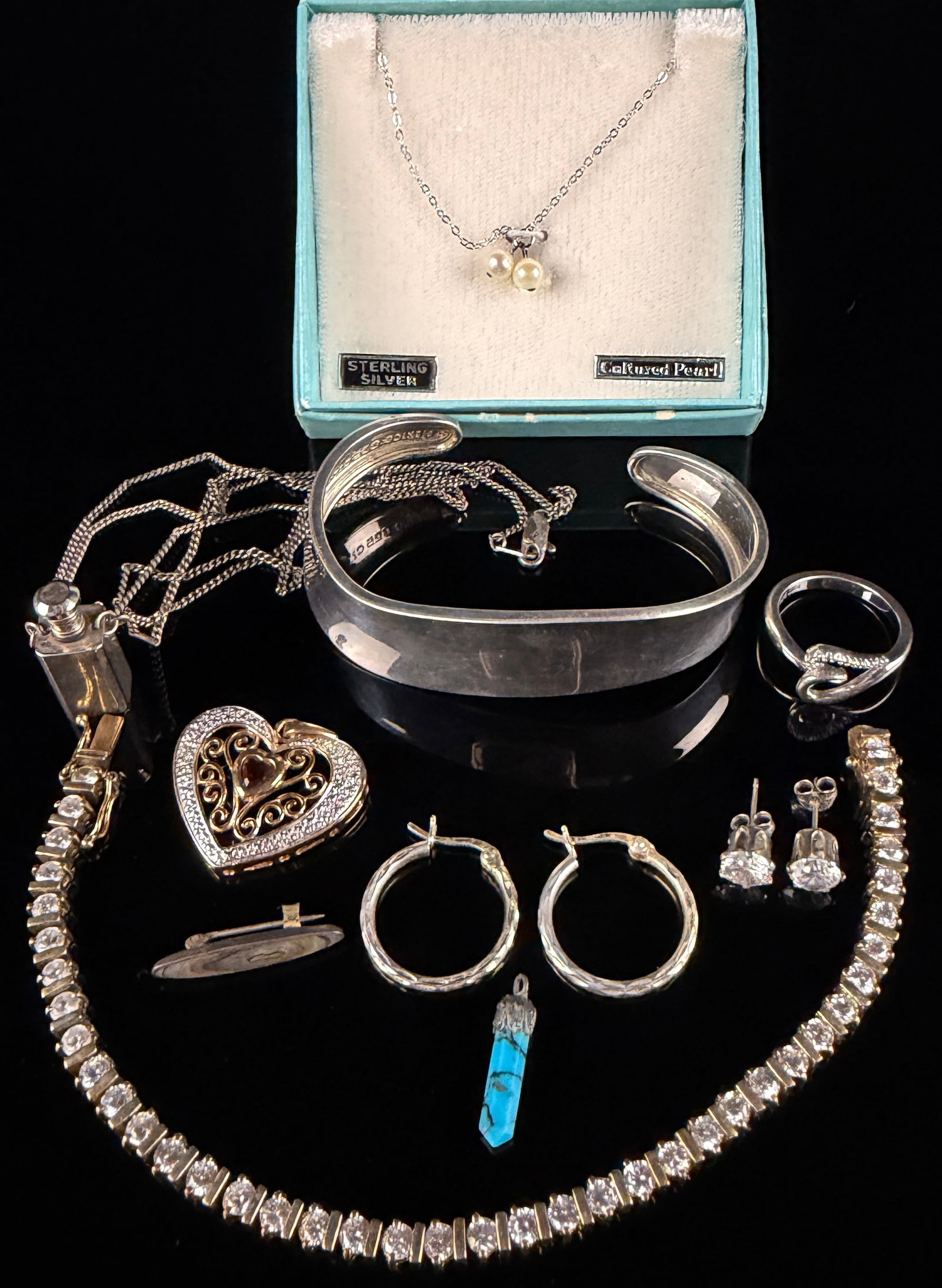 A Collection of Contemporary-Style Sterling Silver Lot of 10 1.7 Ozt (1 of 13)