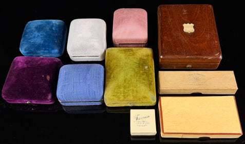 A Collection of Vintage and Antique Jewelry and Watch Boxes