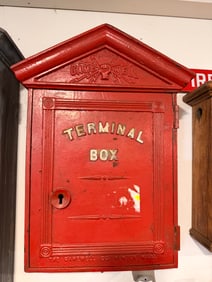 Vintage Gamewell Cast Iron Fire Alarm Terminal Box