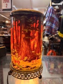 Vintage 1950s Econolite 'Forest Fire' Motion Lamp
