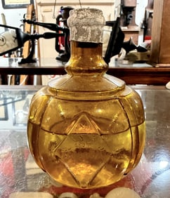 Hayward's Hand Fire Grenade Extinguisher, Amber Glass, Broadway 1897
