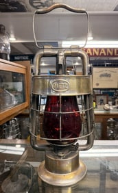 General Fire Apparatus Dietz King Fire Department Lantern with Red Globe