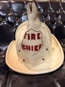 Cairns Leather New Yorker Fire Chief Helmet, circa 1930s/40s