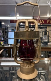 Dietz King Tubular Brass Fire Department Lantern