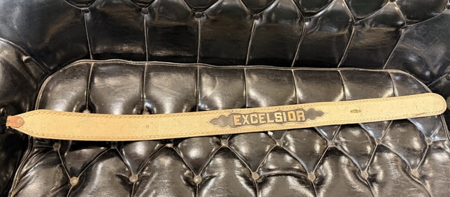 Vintage 'EXCELSIOR' Embossed Leather Strap Cairns Bros.