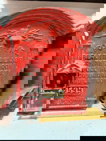 Utica Fire Alarm Co. Cast Iron Fire Alarm Call Box