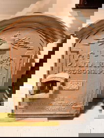 Vintage Cast Iron Fire Alarm Telegraph Box, Utica, New York