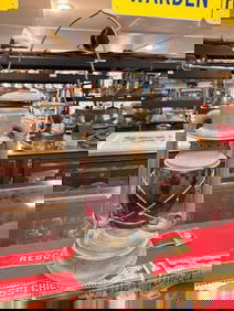 City of Rochester Fire Lantern, Triumph No. 2, Industrial-Style Metal Lantern with Red Glass Globe