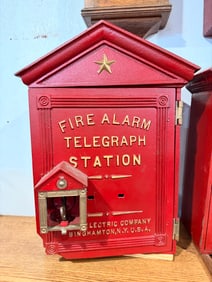 Binghampton Star Electric Company Fire Alarm Telegraph Station Box