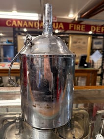 Vintage Chrome-Plated Oil Can