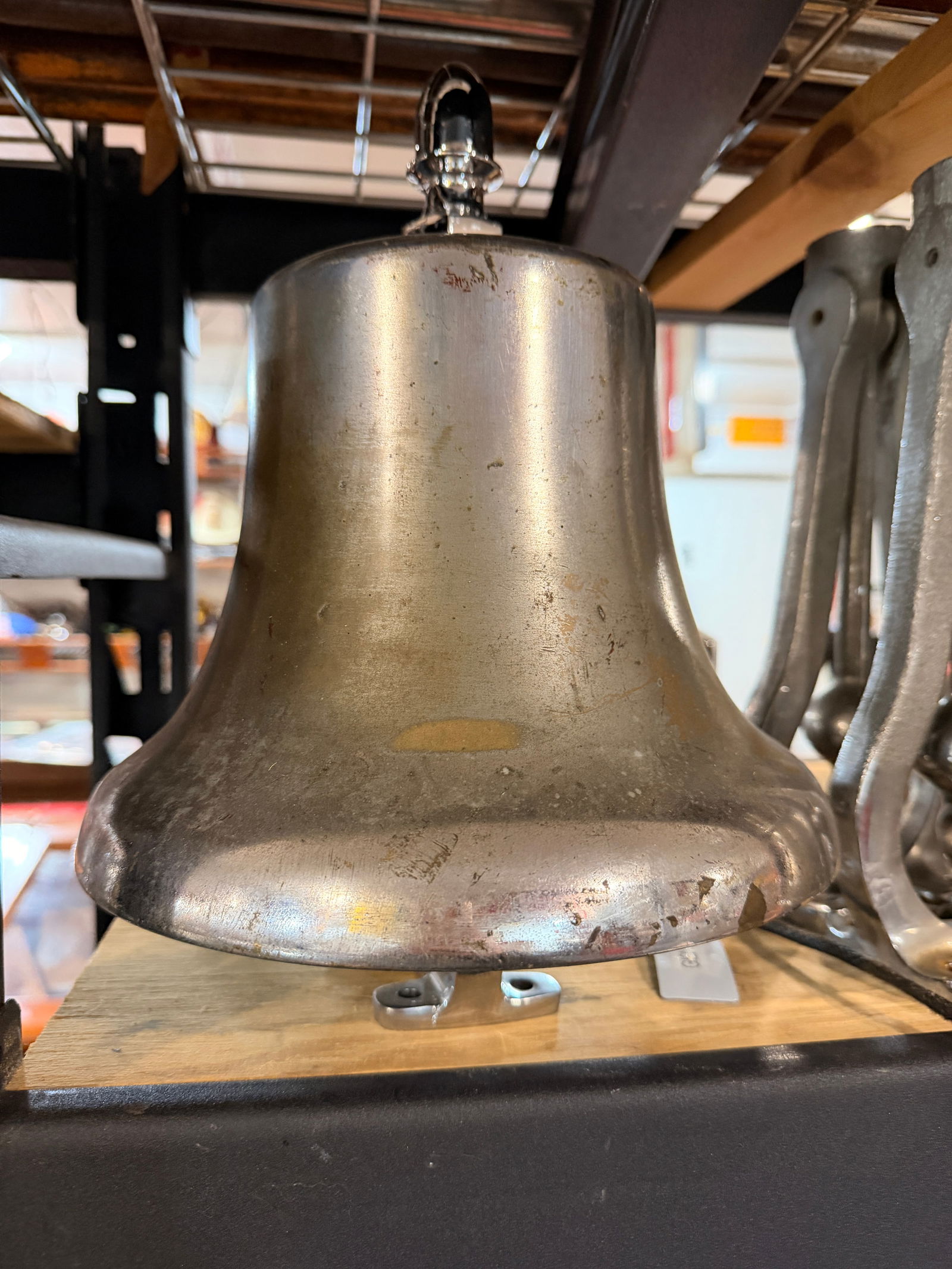 A Nickel Plated Fire Bell 10' - 3