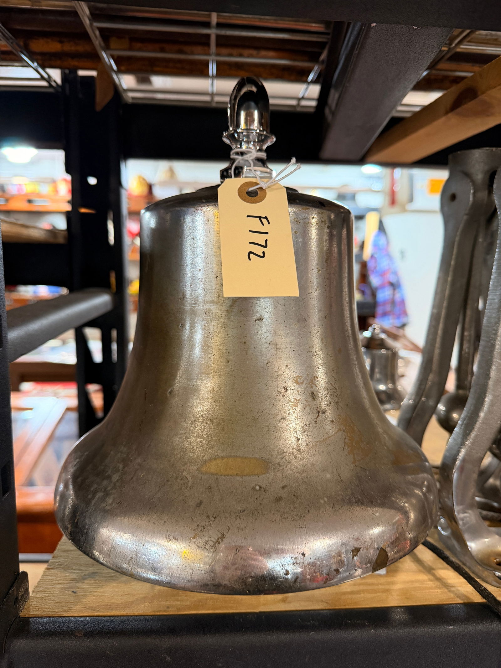 A Nickel Plated Fire Bell 10' - 4