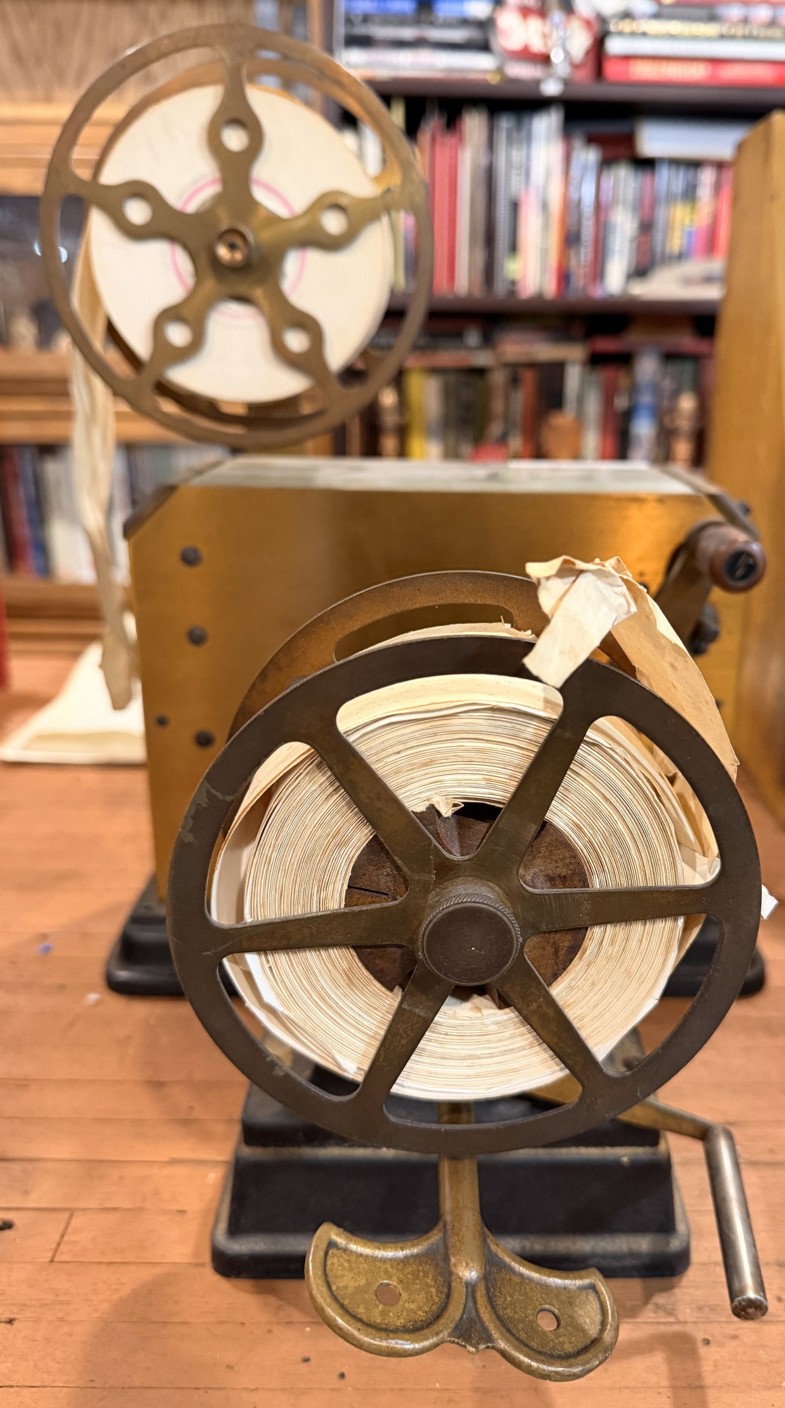 Gamewell 'Nonpareil' Fire Alarm Ticker Tape Receiver and Take-Up Reel Rochester, NY (1 of 9)