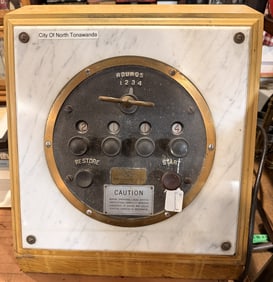 Early to Mid-20th Century Gamewell Co. Fire Alarm Transmitter, City of North Tonawanda, Housed in