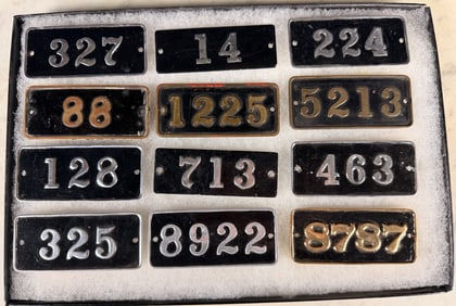 A Collection of Vintage Gamewell Alarm Box Plaques