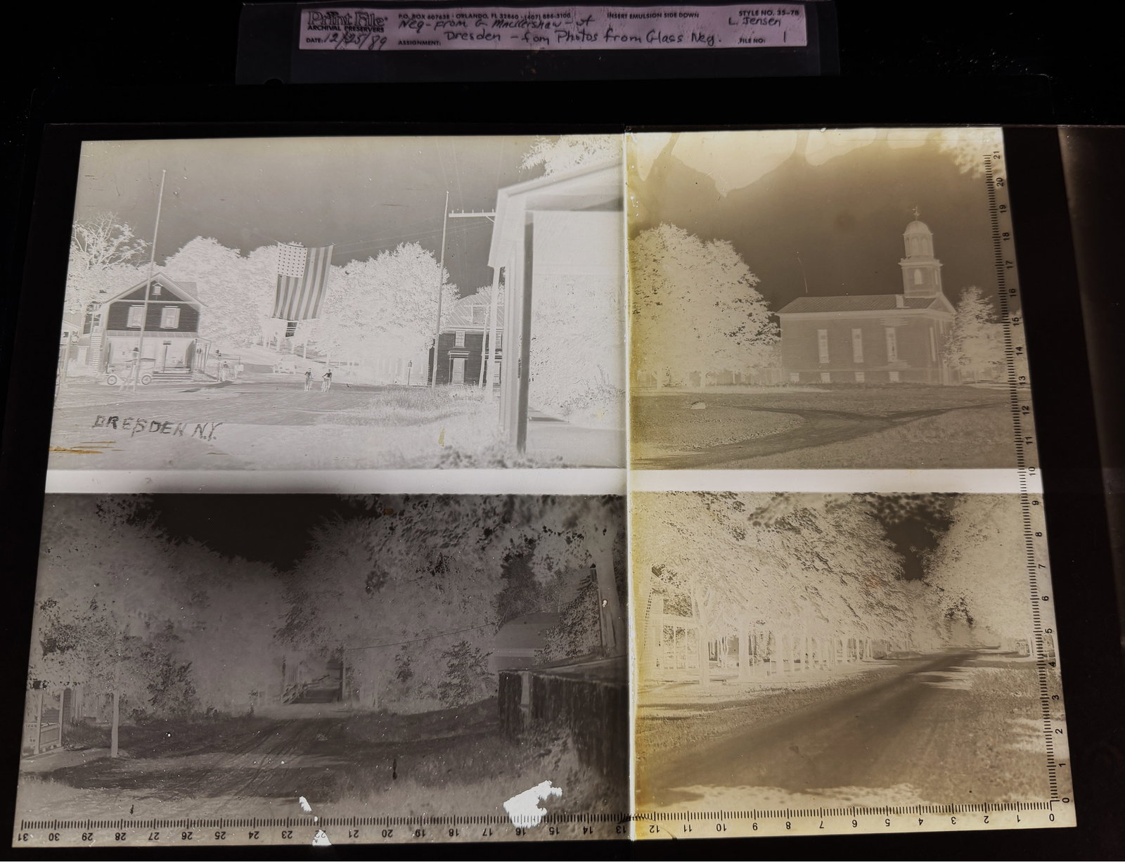 Photographic Sheets Derived from Historical Dresden N.Y. Glass Negatives (1 of 20)