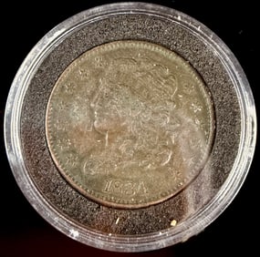 1834 Classic Head Half Cent Coin Will Grade High