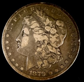 1879 Circulated Morgan Silver Dollar Coin