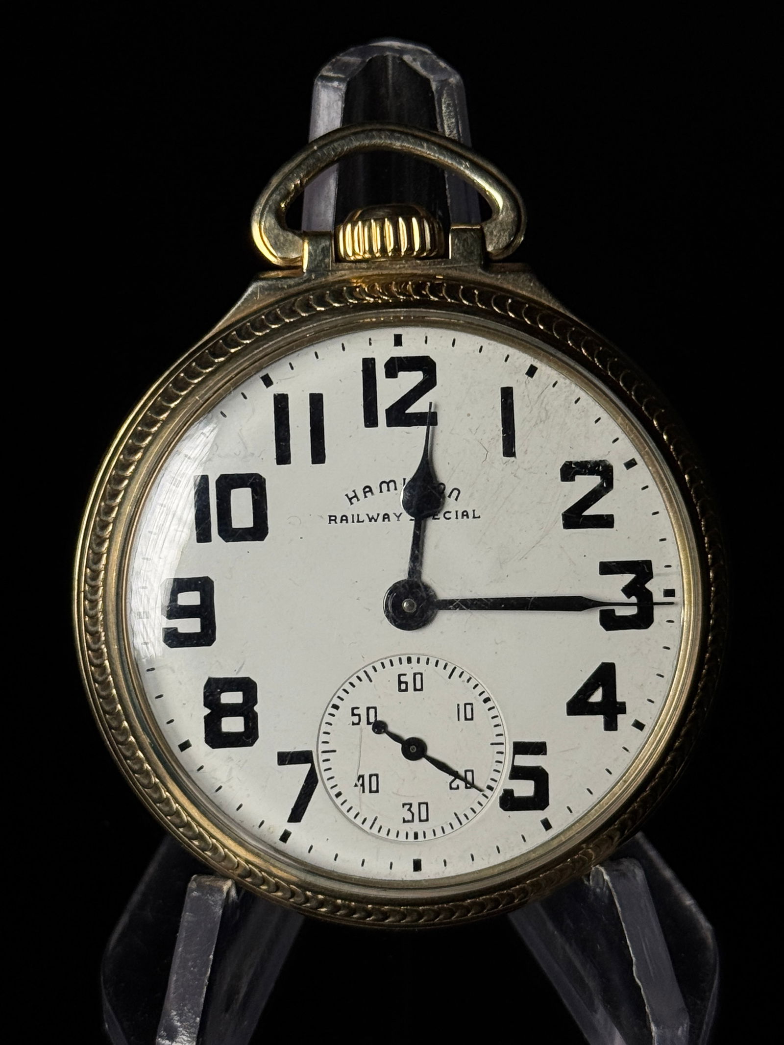 Hamilton Railway Special 992B 10K Rolled Gold Plate Railroad Pocket Watch (1 of 4)