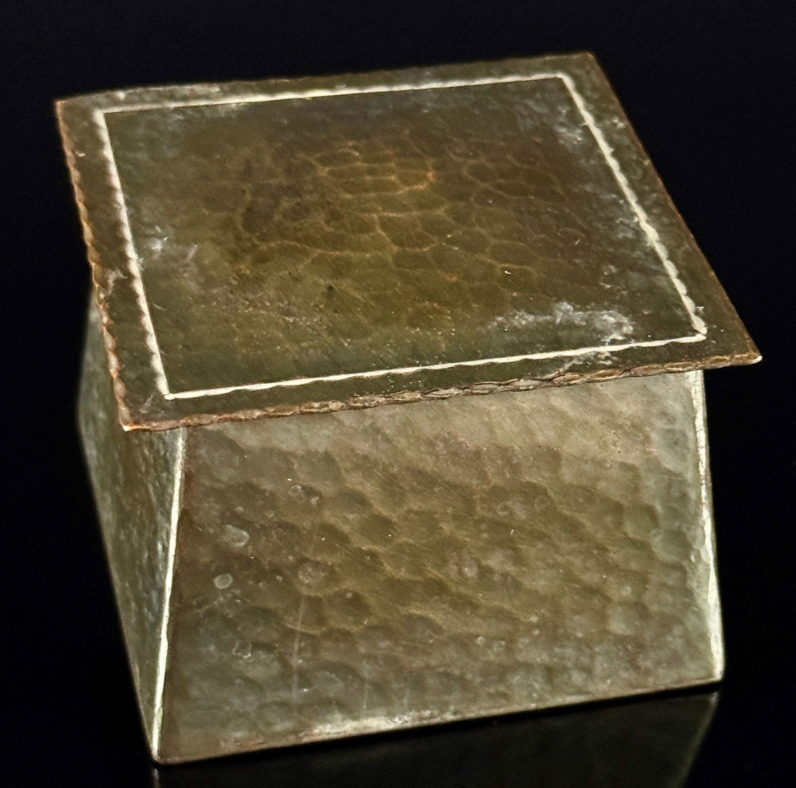 Roycroft Hand Hammered Copper Inkwell (1 of 7)