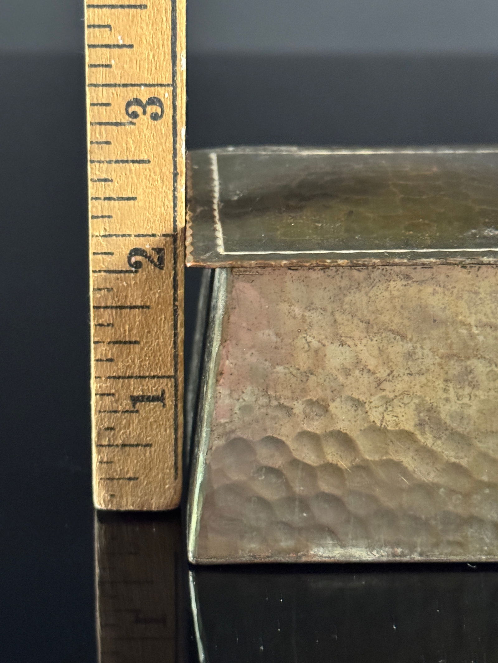 Roycroft Hand Hammered Copper Inkwell - 6