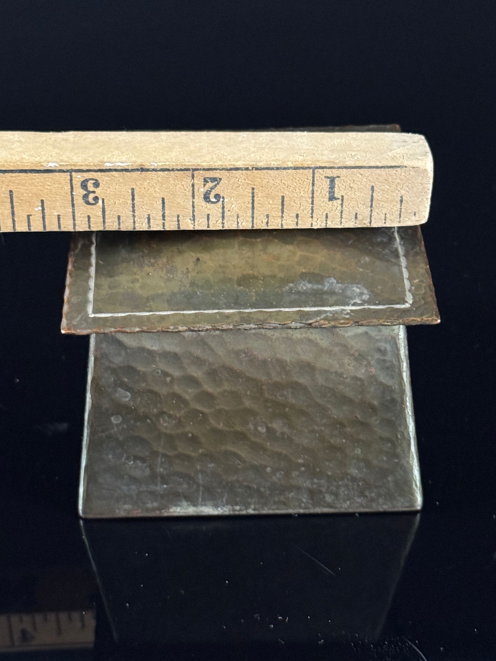 Roycroft Hand Hammered Copper Inkwell - 7