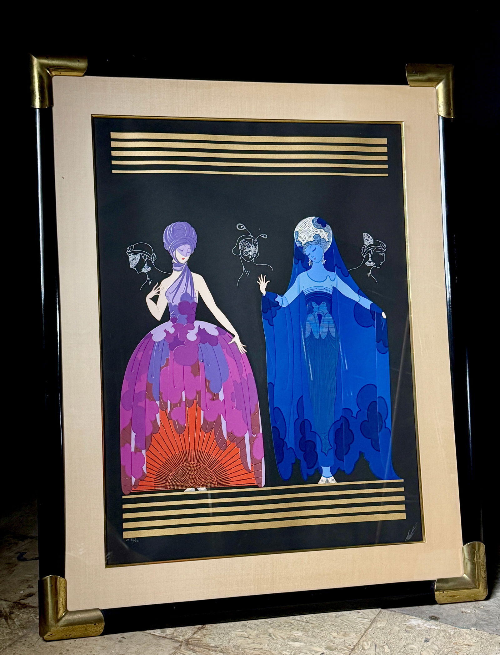 Signed Erte Romain De Tirtoff Evening Night Artist Proof Serigraph (1 of 13)