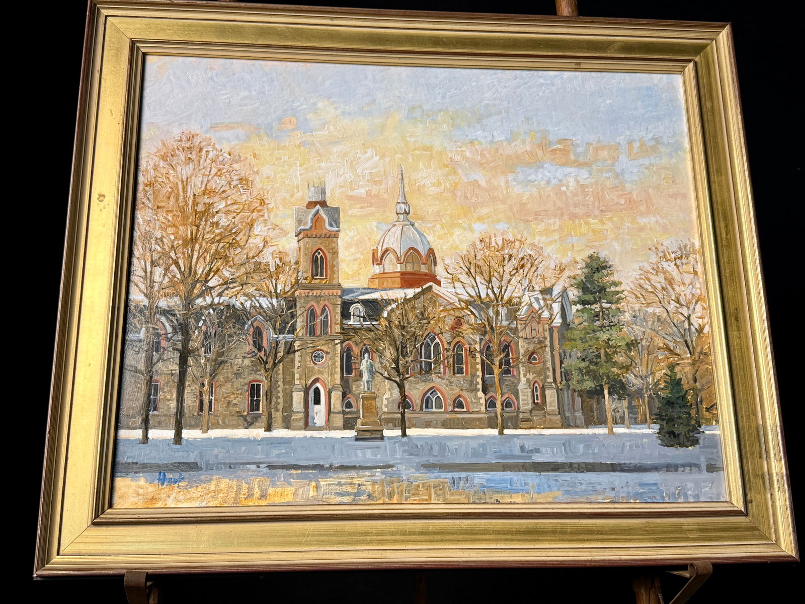 Brian M. Hart Painting Gothic Revival Building (1 of 7)