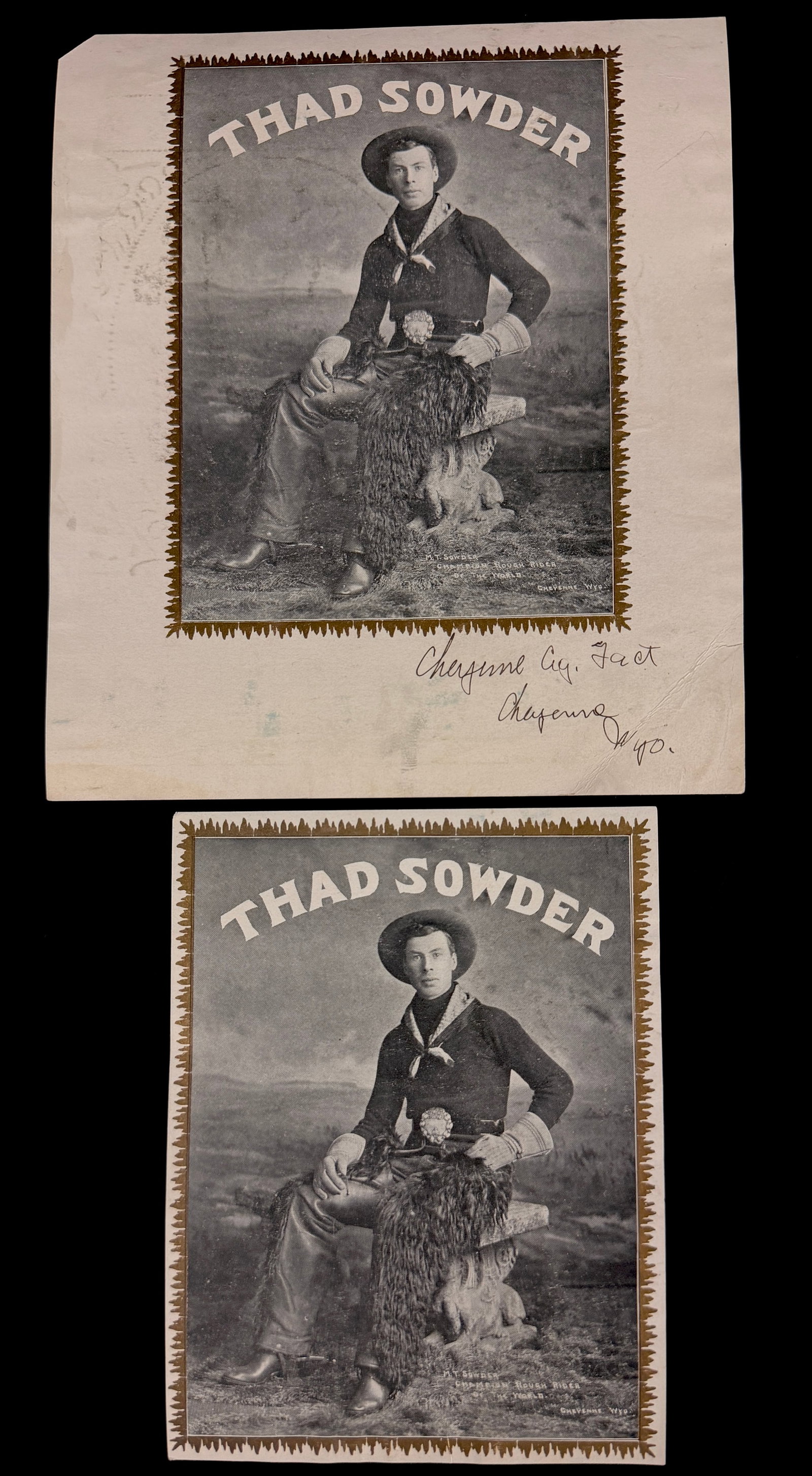 A Pair of Thad Sowder Rough Rider Cigar Label Proof Prints (1 of 8)