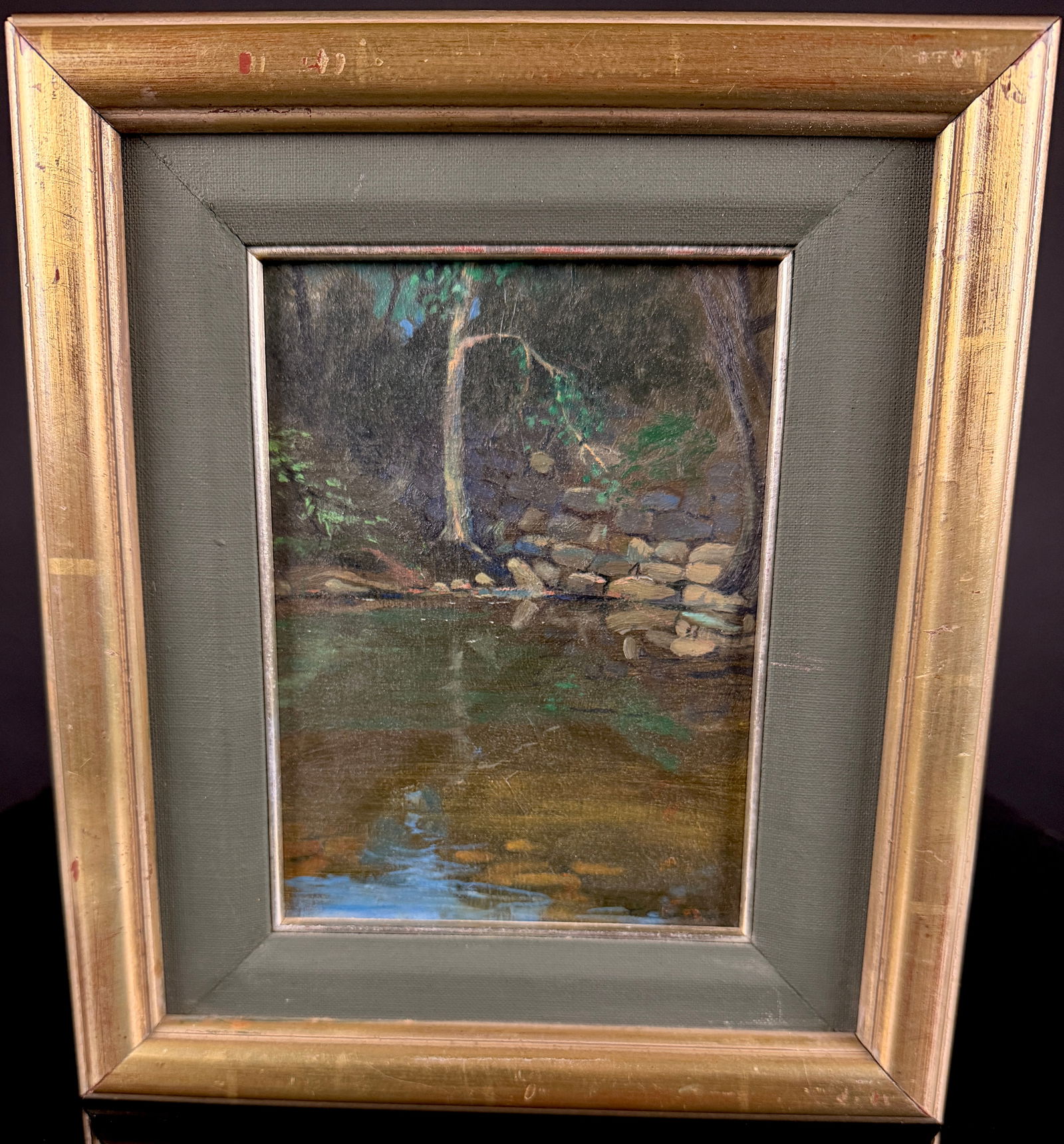 Tom Gardner Oil on Board Landscape, Cove Forge PA (1988) (1 of 6)
