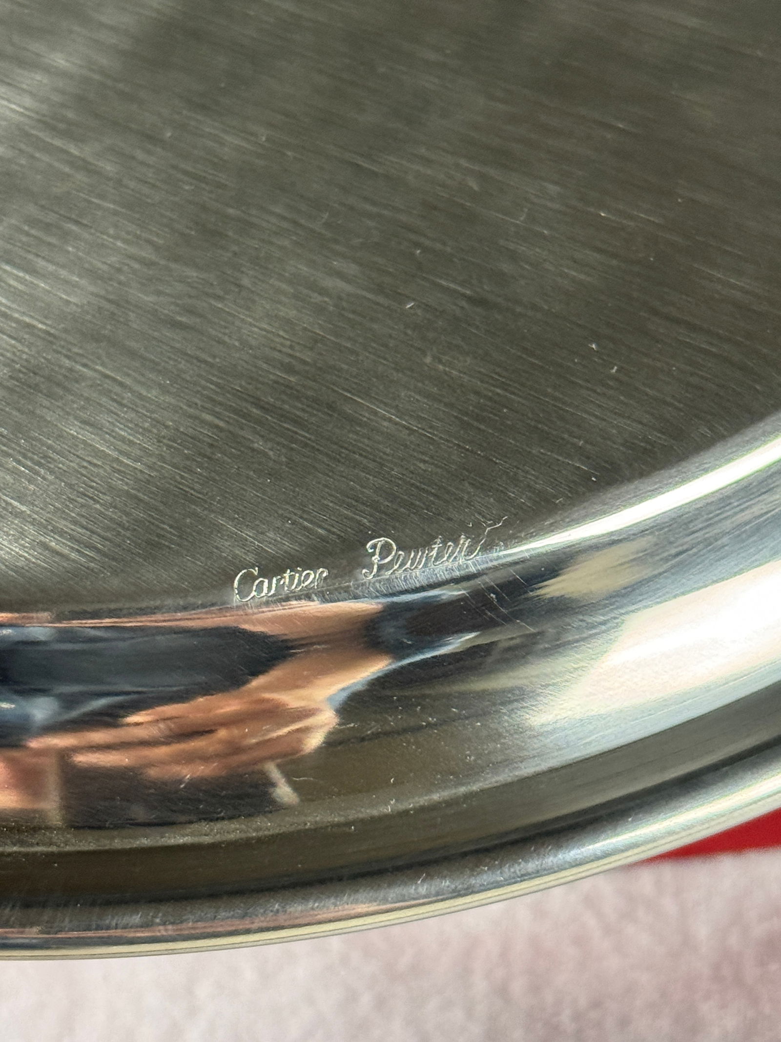 Cartier Pewter Serving Tray - 3