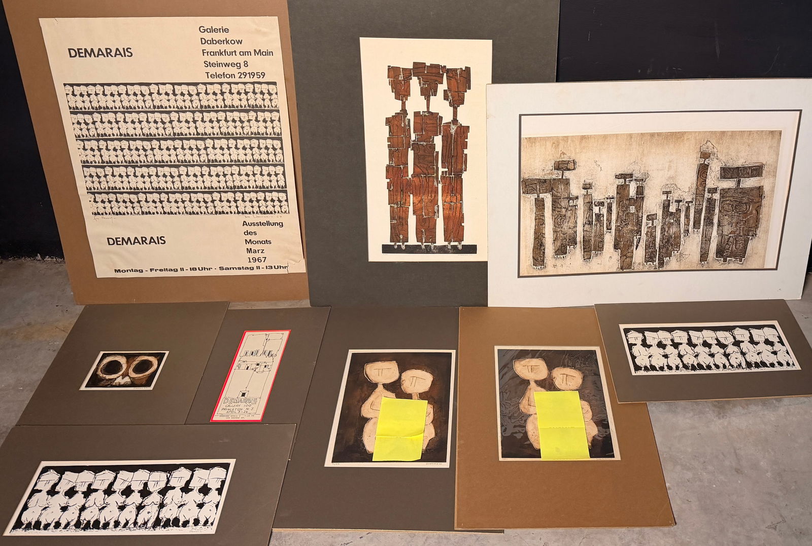 A Collection of Mid-Century Modern Abstract Brutalist Prints and Ephemera by Joseph Demarais (1 of 14)