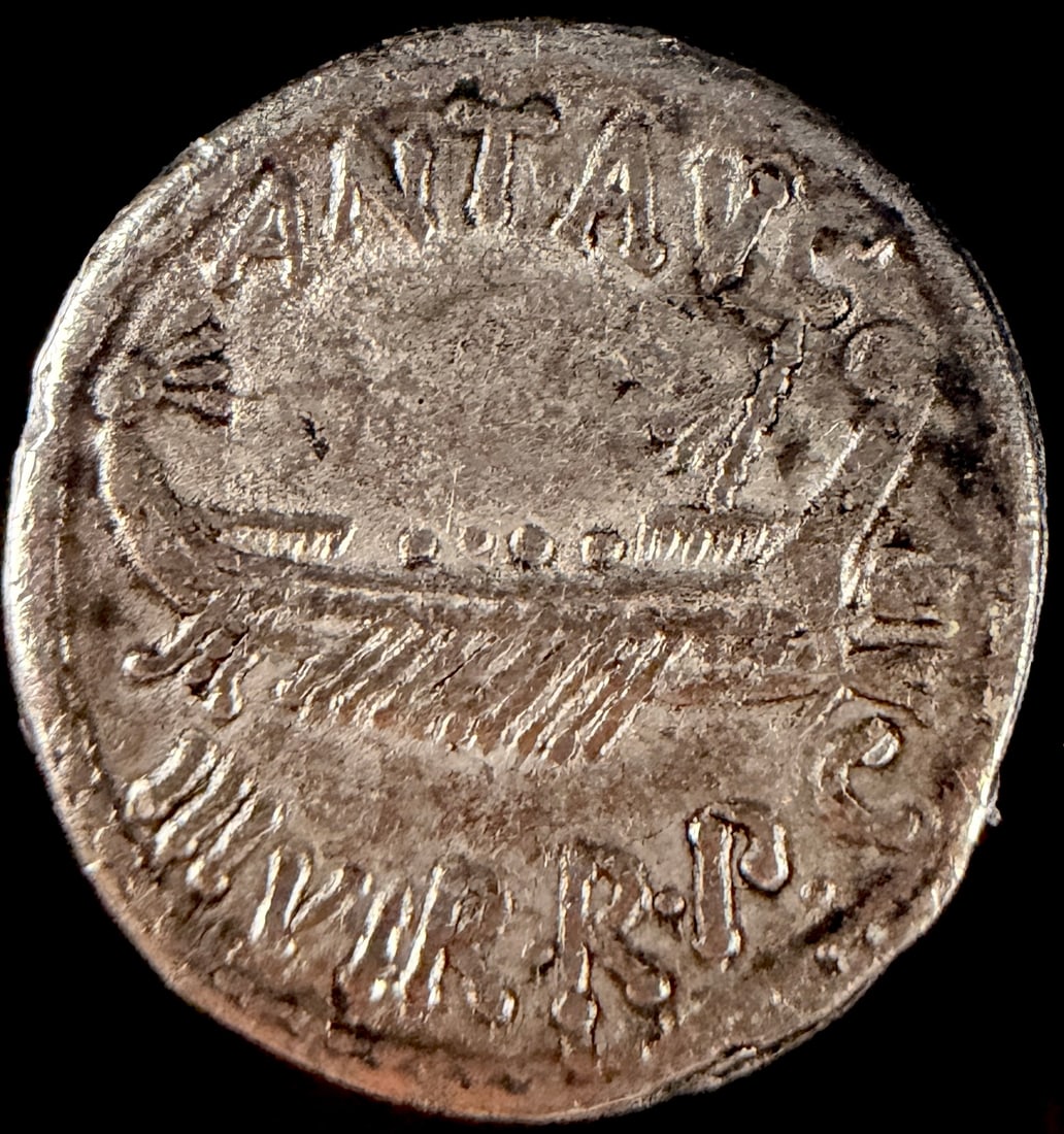 Roman Silver Denarius Marc Antony Legion VI (1 of 4)