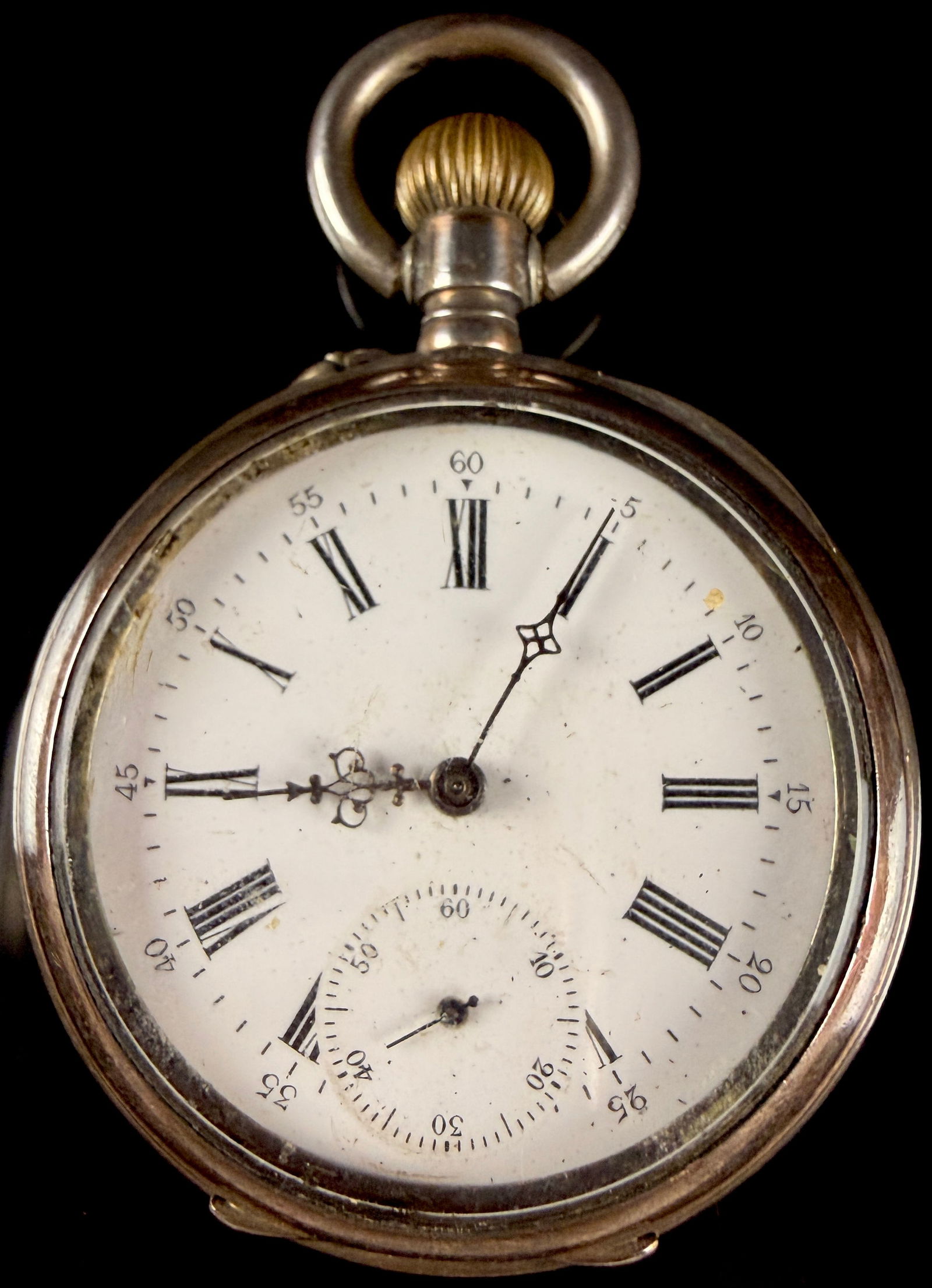 Calonne Swiss .800 Silver Open-Face Remontoir Pocket Watch (1 of 14)