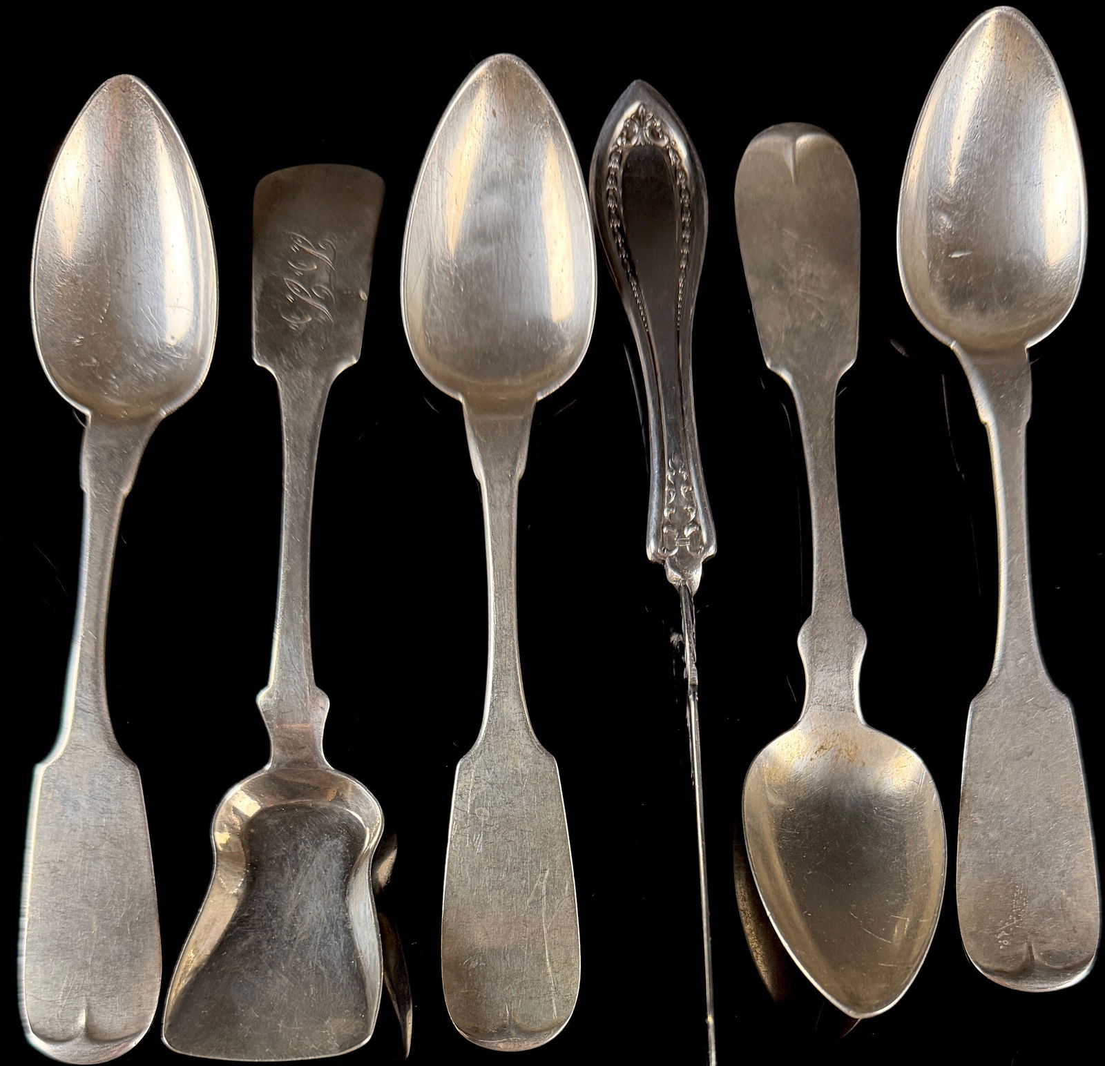 A Collection of American Coin Silver Flatware (1 of 10)