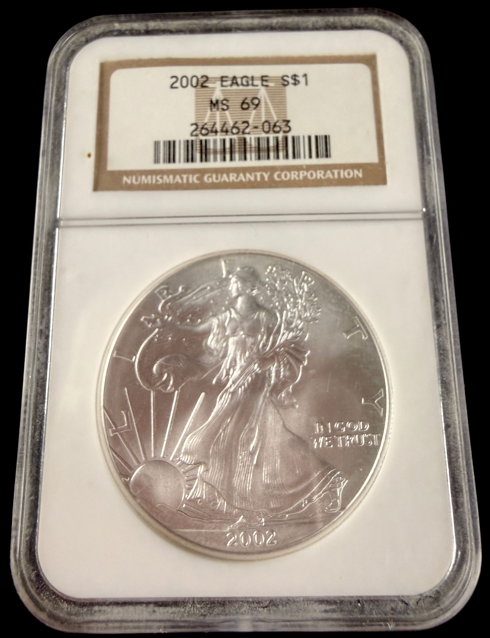 2002 American Silver Eagle NGC MS69 (1 of 2)