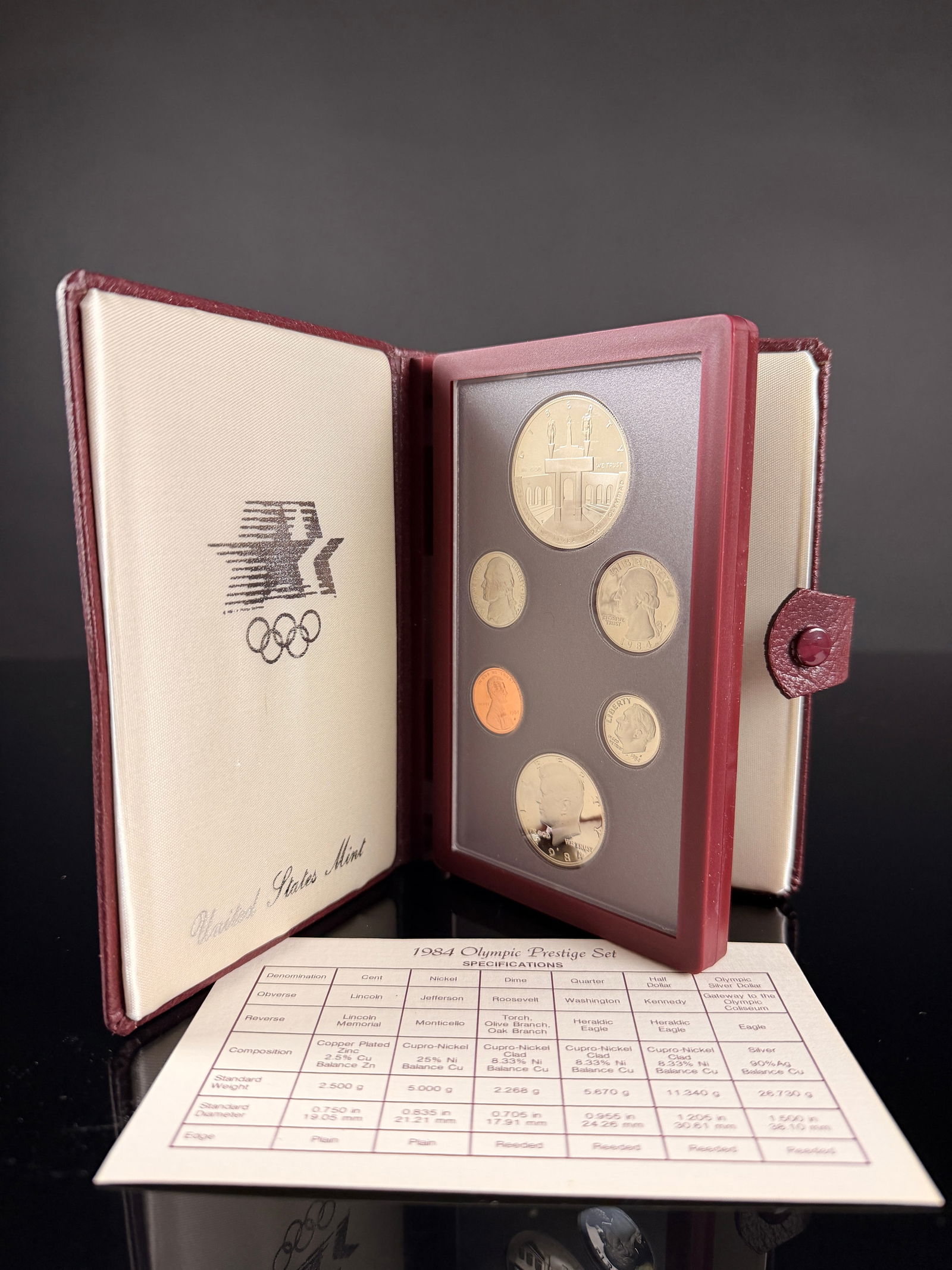 1984 Prestige Proof Set Olympic Silver Dollar (1 of 5)