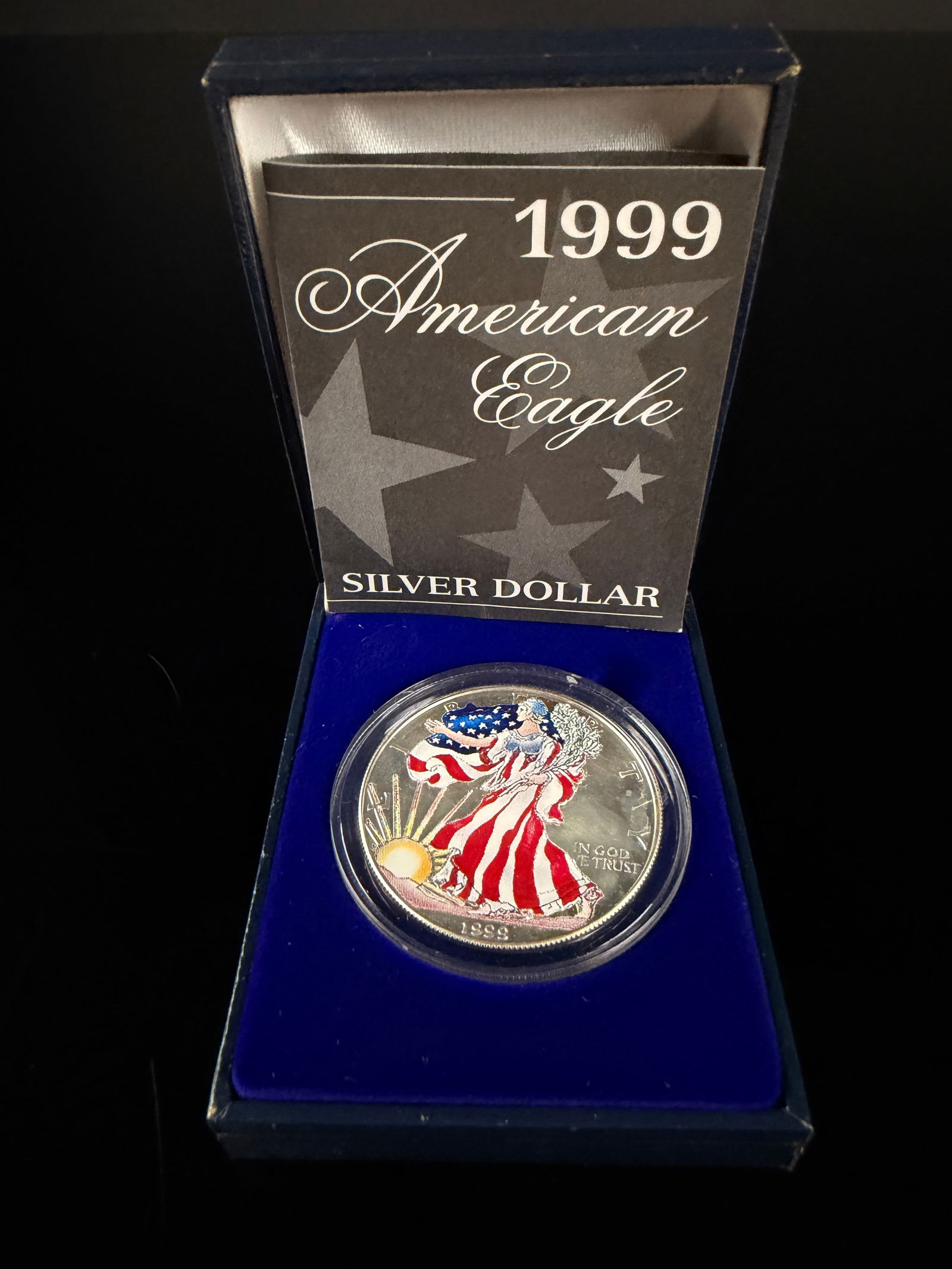 1999 Colorized American Eagle Silver Dollar (1 of 3)