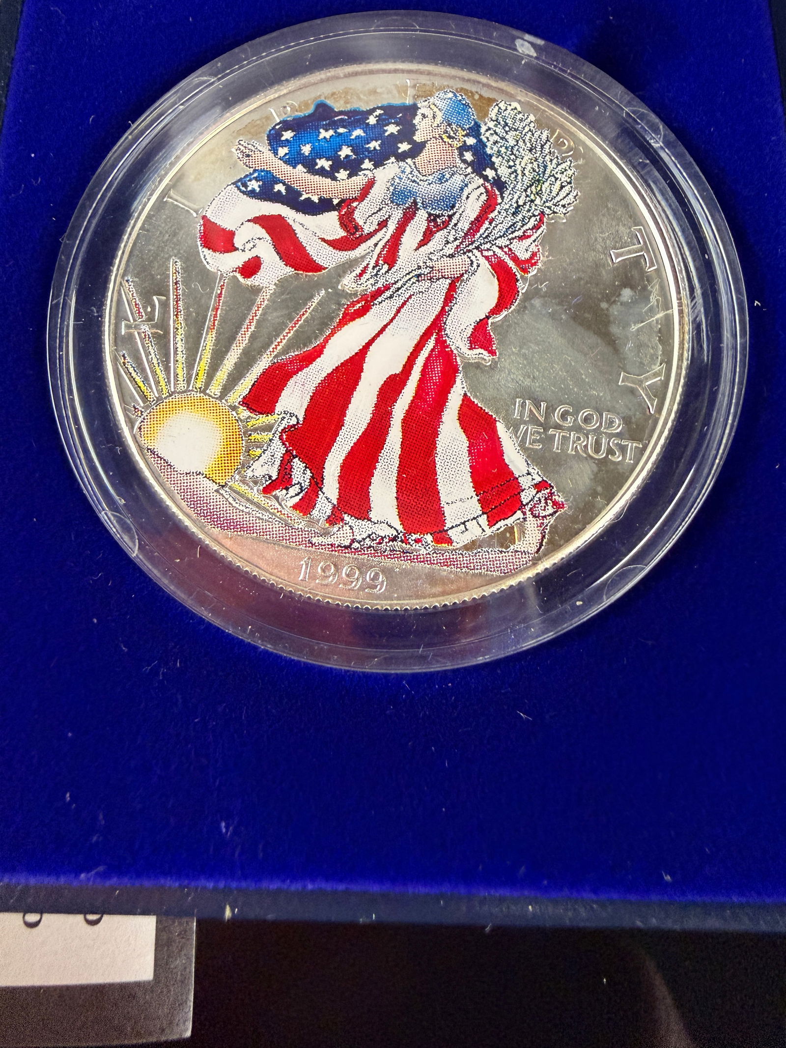 1999 Colorized American Eagle Silver Dollar - 2