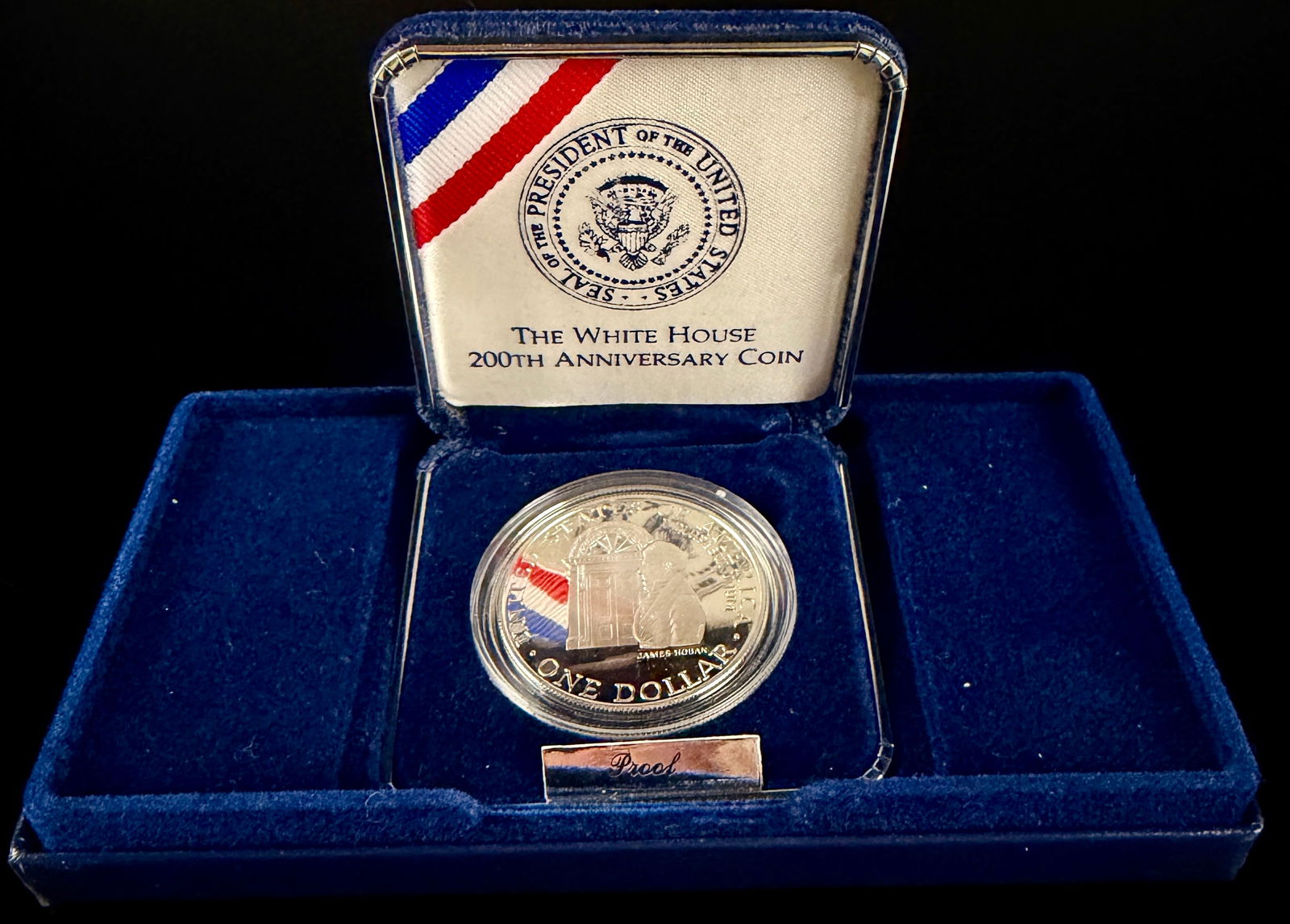 1992-W US $1 White House 200th Anniversary Proof Silver Coin (1 of 5)