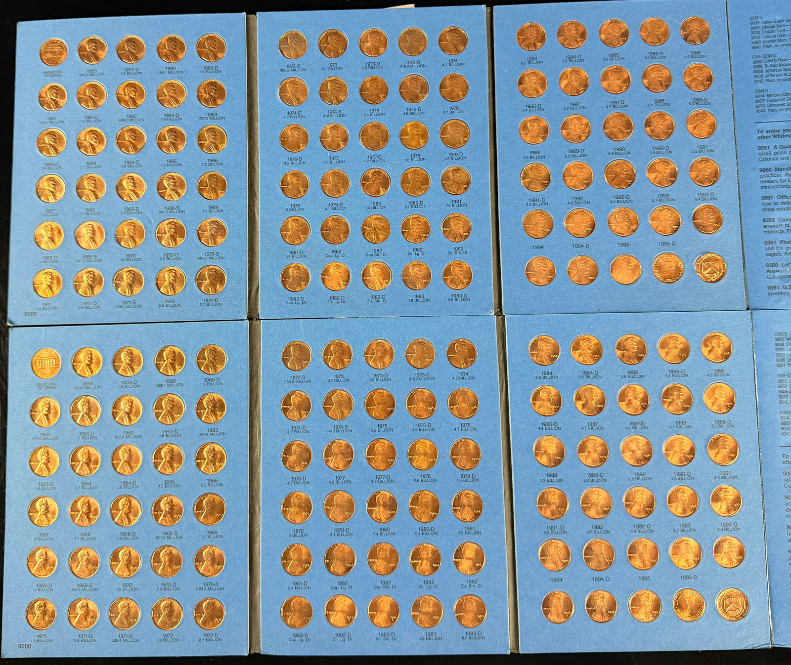 A Pair of Whitman Lincoln Memorial Cent Collections, 1959-1997 (1 of 9)