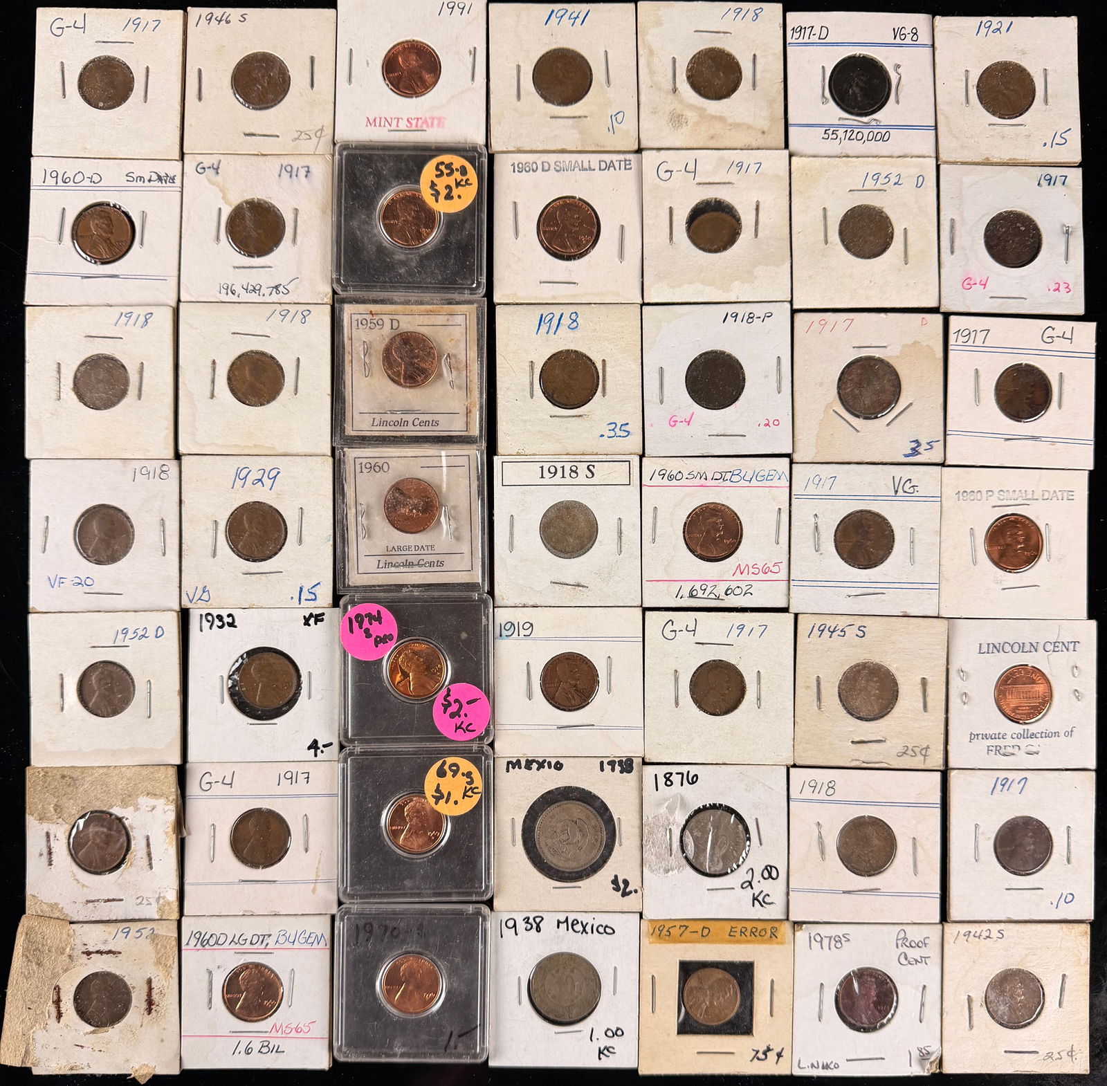 A Collection of United States Lincoln Cents and Assorted Coinage (1 of 5)
