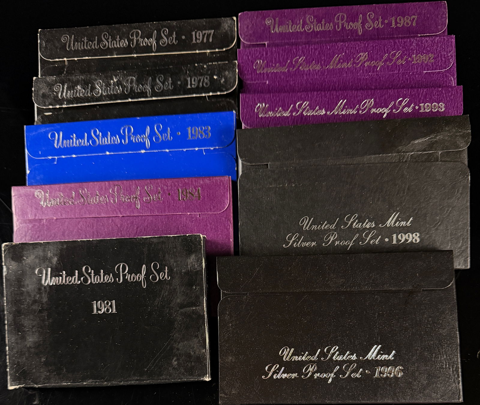 A Collection of United States Mint Proof and Silver Proof Sets, 1977-1998 (1 of 5)