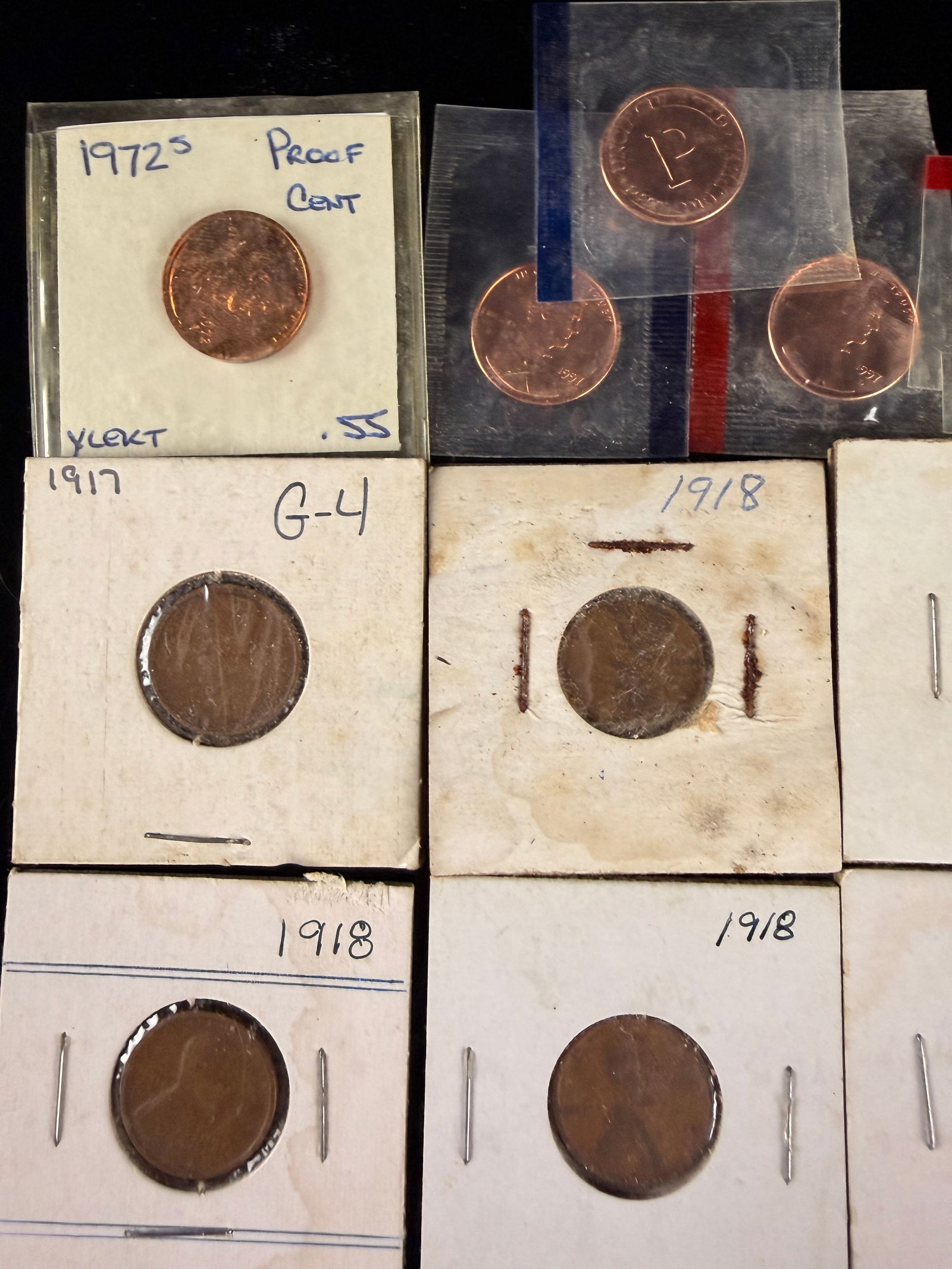A Collection of United States Lincoln Head Cents and World Coinage (1 of 9)