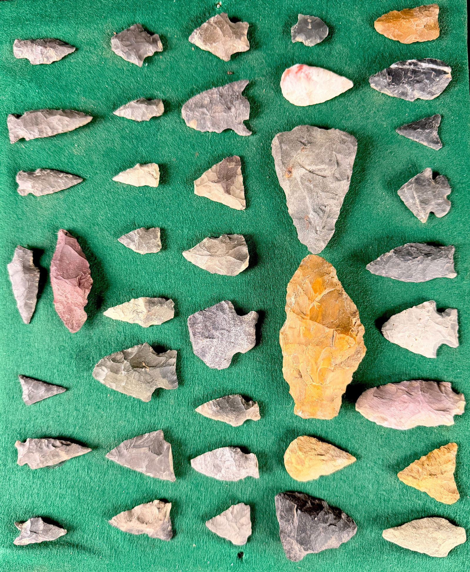 A Collection of North American Stone Projectile Points and Arrowheads (1 of 4)
