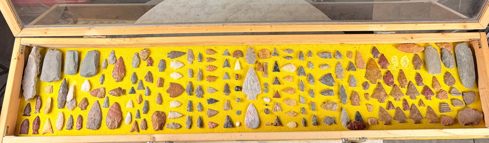 A Collection of Native American Arrowheads and Stone Artifacts (1 of 10)